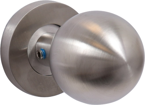 Afbeeldingen van OXLOC Deurknop bol + rozet RVS mat 50MM