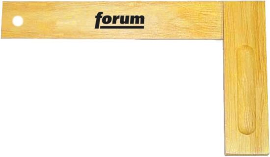 Afbeeldingen van FORUM Timmermans-winkelhaak beukenhout wit 350MM