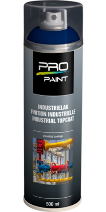 Afbeeldingen van PRO-PAINT Industrie lak / deklaag signaalblauw RAL5005 HG 500ML