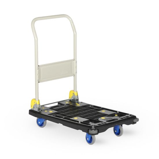 Afbeeldingen van PRESTAR Plateauwagen PM-201BK-P plastic beige gelakt 200kg