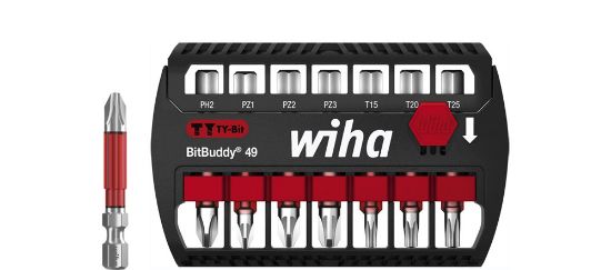 Afbeeldingen van WIHA Bitset BitBuddy TY-bit 7946TY ¼" 49MM PH/PZ/TX 8x