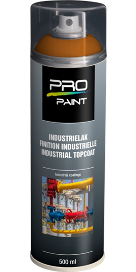 Afbeeldingen van PRO-PAINT Industrie lak / deklaag zuiver oranje RAL2004 HG 500ML