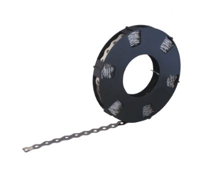 Afbeeldingen van GEBR. BODEGRAVEN Montageband RVS304 zwarte cassette wave 10M 12X0,8MM