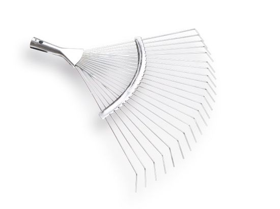 Afbeeldingen van ATLAS Bladhark metaal verzinkt met 22 ronde tanden zonder steel