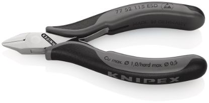 Afbeeldingen van KNIPEX Zijsnijtang elektro 7752115ESD DIN9654