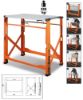 Afbeeldingen van BETA Opvouwbare werktafel oranje C56P O