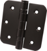 Afbeeldingen van OXLOC Kogellagerscharnier RVS zwart ronde hoeken 89X89MM