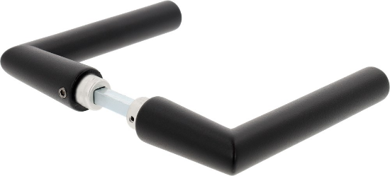 Afbeeldingen van OXLOC Deurkruk haaks-model Nice aluminium zwart 37-52MM