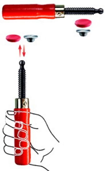 Afbeeldingen van Handgreep met verwisselbare drikplaat