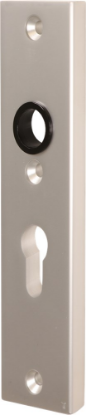 Afbeeldingen van OXLOC Veiligheidskortschild krukgat + profielcilinder rechte hoeken aluminium PC55