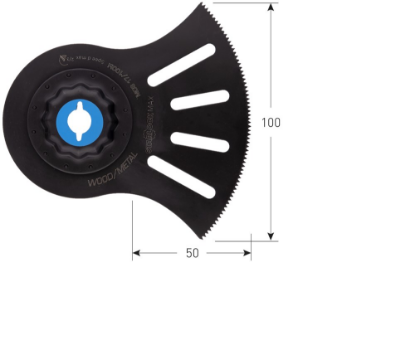 Afbeeldingen van ROTEC Invalzaagblad Starlock-Max MOS 17/100bi Hout/Metaal 100X50MM