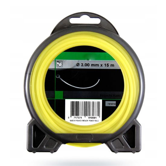 Afbeeldingen van HIKOKI Maaidraad rond 3,0MM geel 15M 781010