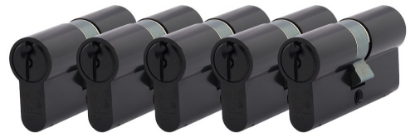 Afbeeldingen van OXLOC Profielcilinder dubbel O5 zwart 30/30MM P5 SKG**