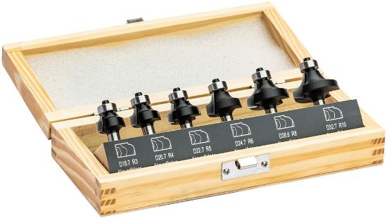 Afbeeldingen van Bovenfreesset HM afrondfrees 8MM 6x