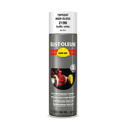 Afbeeldingen van RUST-OLEUM Deklaag verkeerswit RAL9016 500ML