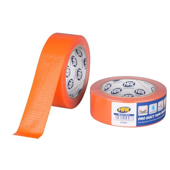 Afbeeldingen van HPX Ducttape Pro oranje 38MM 25M