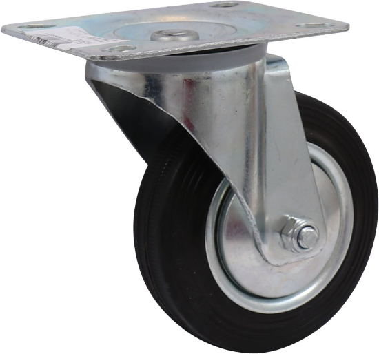 Afbeeldingen van KELFORT Zwenkwiel EV rubber velg 100MM