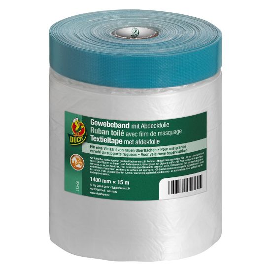 Afbeeldingen van DUCK Textieltape/afdekfolie 1400MM 15M