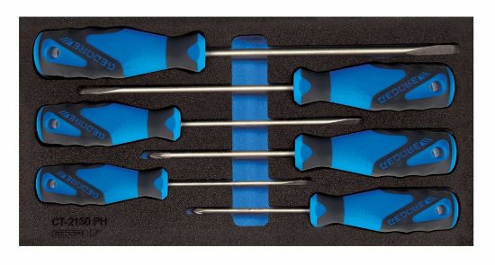 Afbeeldingen van GEDORE Schroevendraaierset 3-componenten 1500 CT1-2150 PZ in CT module 6x