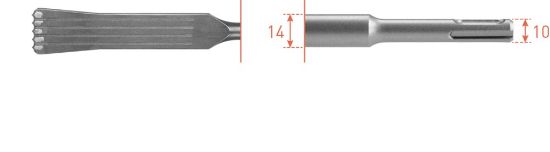 Afbeeldingen van ROTEC Patentvoegbeitel lang SDS-Plus 32X200X7MM