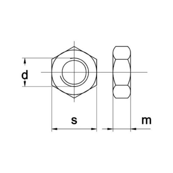 Afbeeldingen van Zeskantmoer DIN934 A2 M8 GECOAT