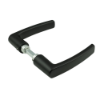Afbeeldingen van OXLOC Deurkruk blok aluminium zwart 53-57MM