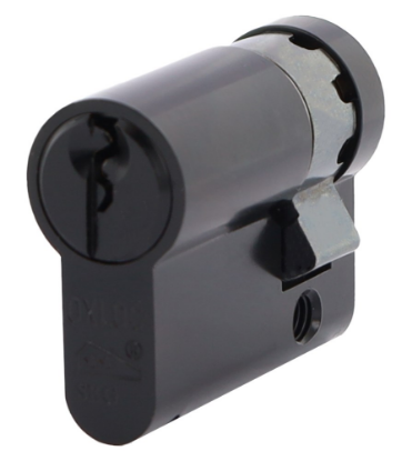 Afbeeldingen van OXLOC Profielcilinder enkel O5 zwart 10/30MM SKG**