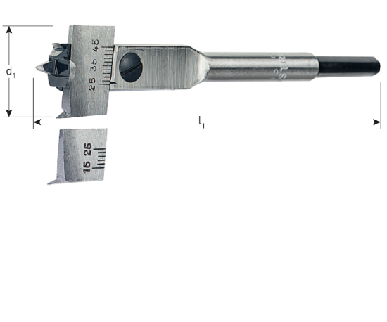Afbeeldingen van ROTEC Verstelbare speedboor 15-45MM 205MM