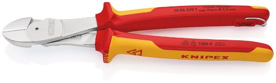 Afbeeldingen van KNIPEX Kracht-zijsnijtang 7406250T DIN5749 DIN60900
