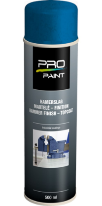 Afbeeldingen van PRO-PAINT Hamerslag lak blauw 500ML