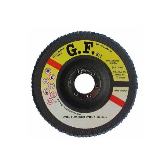 Afbeeldingen van Globe lamellenschijf vlak GF 115X22,23MM K60