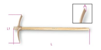Afbeeldingen van BETA Vonkvrije pikhouweel 1703BA/P 1050MM