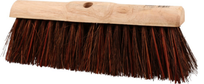 Afbeeldingen van KELFORT Gemeentebezem blank halfrond hout bassine/stalks 450MM