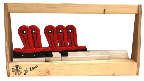 Afbeeldingen van MELKMEISJE Spackmes verzamelbak + 5 spackmessen