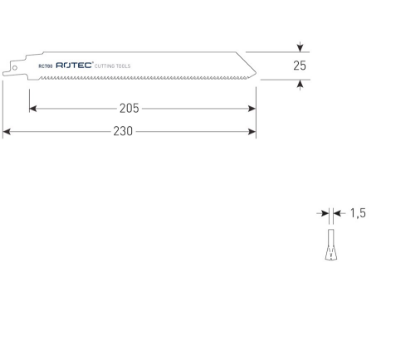 Afbeeldingen van ROTEC Reciprozaagblad RC780 / S1155CTC 2x