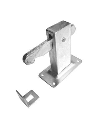 Afbeeldingen van DX Deurvastzetter vloermodel heavy duty staal VZ inclusief opvangoog