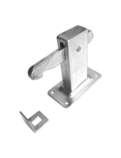 Afbeeldingen van DX Deurvastzetter vloermodel heavy duty staal VZ inclusief opvangoog