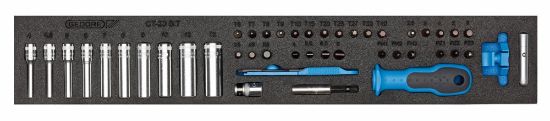 Afbeeldingen van GEDORE Dopsleutelset ¼" 1500 CTD-20 BIT 45x