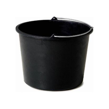 Afbeeldingen van GRIPLINE Bouwemmer zwart 20L