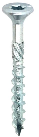 Afbeeldingen van Spaanplaatschroef platkop VZ TX30 6X80MM