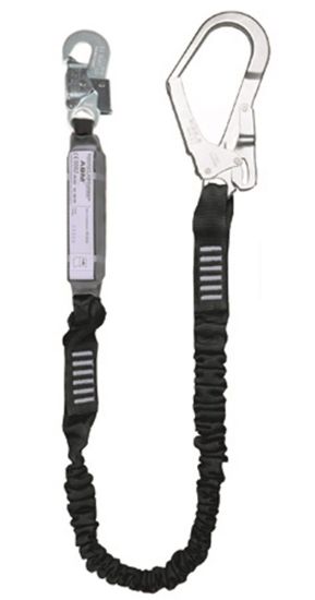 Afbeeldingen van ELLERsafe Elastische vanglijn LE101 snaphaak/pijphaak 2M