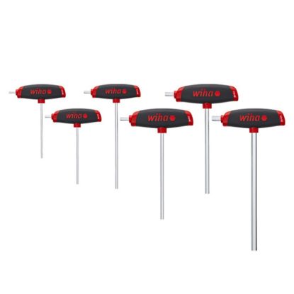 Afbeeldingen van Inbussleutelset T-greep 6dlg