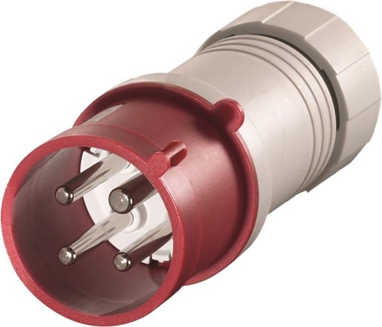 Afbeeldingen van KELFORT Stekker (contactstop) rood CEE EN60309 3P 400V 32Ah