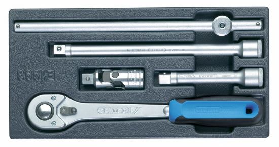 Afbeeldingen van GEDORE Dopsleutel-toebehorenset ½" 1500 ES-1993 T 5x