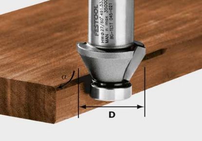 Afbeeldingen van FESTOOL Fasefrees HW 30° 27MM t.b.v. OFK500