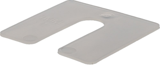 Afbeeldingen van KELFORT Uitvulplaatje transparant krimp 1MM 645x