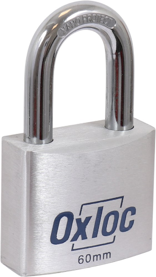 Afbeeldingen van OXLOC Cilinderhangslot High Security aluminium 60MM KA602