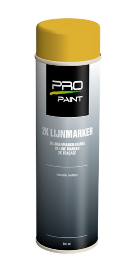 Afbeeldingen van PRO-PAINT Lijnmarker 2K geel 500ML