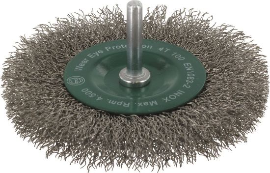 Afbeeldingen van ROTEC Stiftborstel gegolfd RVS-draad 100X12X0,3MM