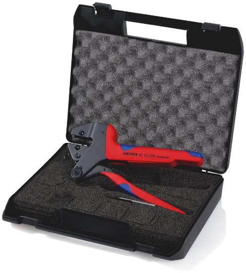 Afbeeldingen van KNIPEX Krimpsysteemtang 9743200 +CASE